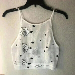 One way short set from LF black and white shorts 6 NWT